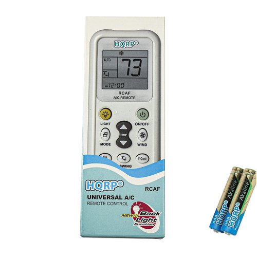 HQRP Universal Remote Control Compatible with LG 6711A20056B 6711A20056D 6711A20083Q 6711A20128S L1010ER L1210ER Air Conditioner