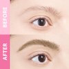 2 Pcs Light Brown Magic Microblading Eyebrow Contouring Pen Brow Pencil, with 4 Brush Micro-Fork-Tip Precise Applicator, Dual-ended Eyebrow Brush, Precise Waterproof Brow Pen, Eye Brow for Women, 01