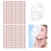 100pcs Compressed Facial Mask Sheets, DIY Disposable Mask Paper Cotton Skin Care Wrapped Masks for Home Beauty Salon, with Mask Bowl Mask Brushes and Hair Band
