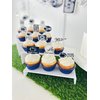 Penn State Cupcake Toppers (24 Pcs) Penn State University Party Supplies for Football Tailgating, Birthday Party Decor, Graduation Party Decorations PSU Cake Toppers (Penn State Nittany Lions)