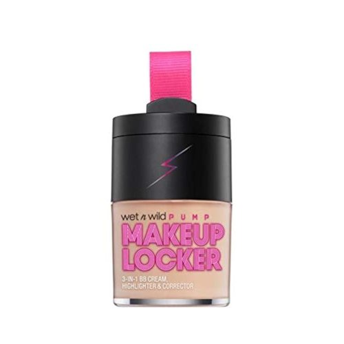 Wet N Wild Makeup Locker- 3-In-1 Sheer BB Cream, Highlighter & Corrector (173A Fair Light)