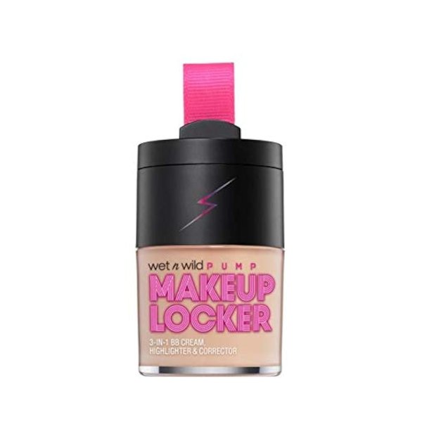 Wet N Wild Makeup Locker- 3-In-1 Sheer BB Cream, Highlighter & Corrector (173A Fair Light)