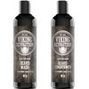 Viking Revolution Beard Wash & Beard Conditioner Set w/Argan & Jojoba Oils – Softens, Smooths & Strengthens Beard Growth - Natural Peppermint and Eucalyptus Scent - Beard Shampoo w/Beard Oil (10 oz)