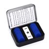 Bilywey Left Right Center Dice Game Set with 3 Dices + 36 Blue Chips (Blue)