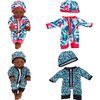 ONEST 5 Pieces 10 inch American African Baby Doll Set Include 1 Set 10 Inch Baby Doll and 4 Pieces Handmade Doll Clothes Realistic Black Baby Doll