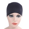 YANTAISIYU 1 Piece Bamboo Fiber Wig Cap Comfortable Elastic Wig Cap for Wig (Black)