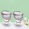 2activelife Glass Eye Wash Cups (Set of 2) with Storage Container | Eye Cleaner Solution for Tired Eyes, Eyestrain, Makeup, and Dust | Eye-Shaped Rim for Eye Rinse and Cleansing - Transparent