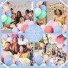 OWill 120pcs Pastel Balloons 12 Inches Macaron Latex Balloons, Helium Quality for Birthday Baby Shower Wedding Party Supplies Halloween Arch Garland Decoration