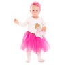 FancyOh! 9" Soft Ballerina Baby Doll Freya - Adorable My First Baby Doll for Infants - Sensory Baby Rattle Toy - Pink
