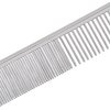 Master Grooming Tools 4.5 Inch Greyhound Pet Grooming Comb, Fine and Coarse