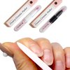Ceramic Pusher Files for Nails, Manicure Fingernail Files with Cases, Professional Precision Filing Cuticle Remover, Manicure Stick, 2 pieces