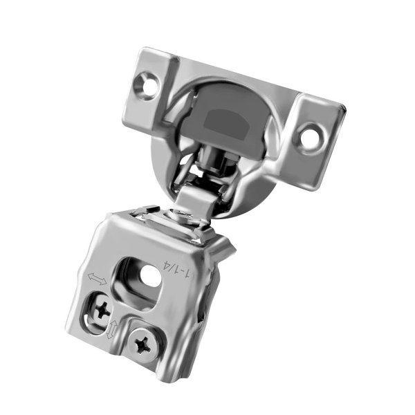 Berta (2 Pieces) 1-1/4 inch Overlay Soft Closing Face Frame Cabinet Hinges, 105 Degree 6-Ways 3-Cam Adjustment Concealed Kitchen Cabinet Door Hinges with Screws (1-1/4 in. Overlay, 2 Pieces)