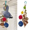 Setaria Viridis Bird Chew Toys Parrot Toys Bird Toys Natural Nuts Rattan Ball Parrot Tearing Toy Bird Chewing Toy for Macaws, Cockatoos,African Grey Parrots and Other Small Medium Birds