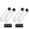 MENSI 4 Pack Spark Torch Igniter Single Flint Spark Lighter for Propane Kitchen Torch Starter with 10pcs Free Flints