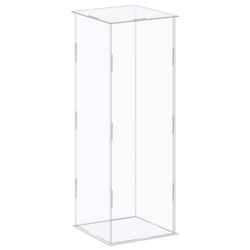 MECCANIXITY Acrylic Display Case Box Clear Dustproof Protection Showcase 4.3x4.3x12.2 Inch for Collectibles Display
