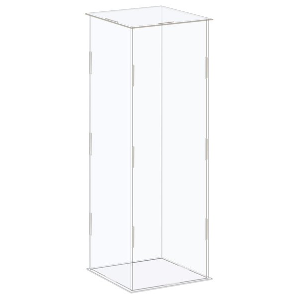 MECCANIXITY Acrylic Display Case Box Clear Dustproof Protection Showcase 4.3x4.3x12.2 Inch for Collectibles Display
