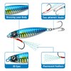 TRUSCEND Fishing Jigs Lures with Hand-Polished Colorfully Reflective Lead Fishing Spoons Glow Hard Swimbaits for Walleye Bass Trout Pike Tuna Salmon Freshwater & Saltwater Fishing Gear Gifts for Men