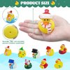 Fudragtn 36Pcs Christmas Rubber Ducks in Bulk, 2 Inch Mini Christmas Ducks Bath Toys for Kids Boys Girls, Holiday Rubber Ducks for Jeep Ducking, Xmas Party Favors Decorations Stocking Stuffers Gifts