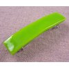 Stained Glass Barrette - Small 2.5" 65mm - Spring Green Lime Leaf Bright Green Slide Clip Hair Accessories