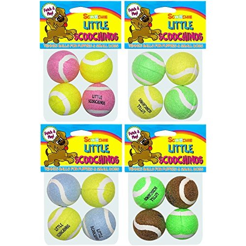 Scoochie Pet Products 207 Little Scoochinos Puppy Tennis Balls