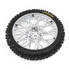 Losi Dunlop MX53 Front Tire Mounted Chrome PM-MX LOS46006 RC Tire
