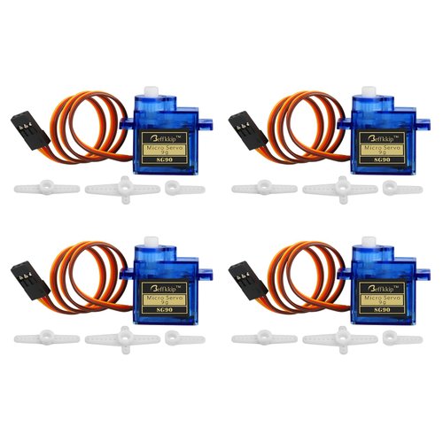 4Pcs SG90 9g Micro Servos for RC Robot Helicopter Airplane Controls Car Boat