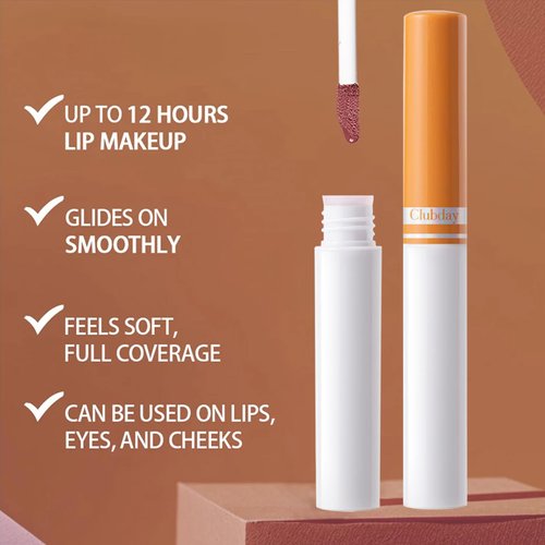 5 Colors Matte Non-Stick Cup Lip Gloss Makeup Set，Waterproof Nude Red Tint Lip Mud Girls Makep，Long Lasting Lipstick Korean Matte Lip Gloss Lips Stain Liquid Lipstick Gift Box Cosmetics Makeup