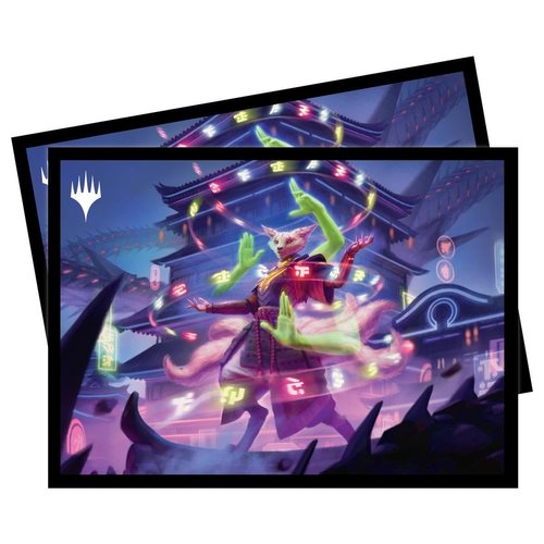 Ultra PRO - March of The Machine 100ct Deck Protector Sleeves ft. Bright-Palm, Soul Awakener for Magic: The Gathering, Protect & Store Collectible Trading Cards & Gaming Cards, Prevent Card Damage