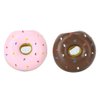 Latex Hundespielzeug Donut Dog,Donut Squeaky Dog Toy,Squeaky Donut Dog Toy,2Pcs Latex Pet Doughnut Shape Sounding Teeth Cleaning Chewing Biting Interactive Training Toy for Dogs