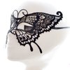 2 Pcs Halloween Butterfly Antenna Headband Lace Mask Black Hair Hoops Masquerade Masks Headpiece Hairband Hair Bands Women Christmas Party Decoration Cosplay Costume Cute Dress Up Hair Accessories