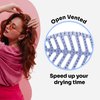 Wet Brush Go Green Speed Dry Hair Brush, Purple - Vented Design & Ultra Soft HeatFlex Bristles - Ergonomic Handle Manages Tangle & Uncontrollable Hair - Pain-Free Hair Accessories