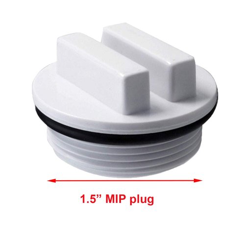 ATIE 1.5" Threaded Pool Spa Return Line Winterizing Plug & Pool Filter Drain Plug SP1022C with O-Ring for Winterizing Pools During Winter Season and for Most Hayward Pentair Pool Filters (6 Pack)