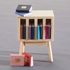 13 Pieces 1:12 Scale Miniatures Dollhouse Books with Mini Dollhouse Miniature Dollhouse Accessories Wooden Rack Bookshelf Mini Books Miniatures Furniture Decoration for Dollhouse Pretend Play Gift