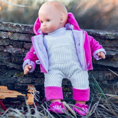 The Queen's Treasures 15 Inch Doll Clothes Designed for Use with Bitty Baby Dolls, Pink & Cream Overalls, Shirt, Jacket & Shoes, Compatible with American Girl's Bitty Baby Twins