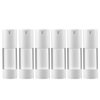 longway 1 Oz (30ML) Empty Refillable Airless Pump Bottle,Travel Foundation Containers,Airless Cosmetic Pump Bottle for Hand Sanitizer, Toner,Gel,Hair Oil, Lotion and Face Cream (Pack of 6, Frosted)