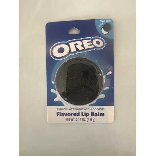Taste Beauty Mint Chocolate Oreo Molded Lip Balm, Mint Choco Oreo Cookie Flavored Moisturizing Lip Balm in Cute Oreo Shaped Balm Container