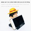 ITUBLE One Piece Bobbleheads Anime Luffy Figure Bobblehead Action Figures Car Dashboard Decorations Accessories Interior Birthday Cake Toppers Phone Holder for Women Men Boys Girls