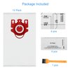 12 Pack FJM Vacuum Bags Compatible with Miele FJM Bags AirClean 3D Efficiency Vacuum Cleaner, Include 4 Pair Pre-Motor and Post-Motor Filters