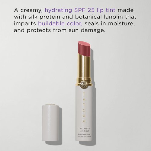 The Kissu Lip Tint SPF 25 - Plum Blossom | Hydrating Tinted Lip Sunscreen, 0.14 oz
