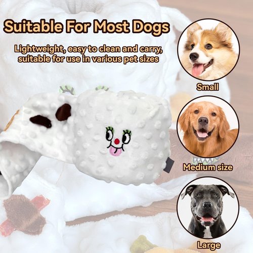 Dog Snuffle Toy, Toilet Paper Crinkle Dog Puzzle Toys Dog Chew Toys Dog Birthday Gifts Dog Treat Toy Dog Entertainment Toys for Boredom