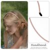 FOMIYES Metal Hair Band 5pcs Skinny Headband Thin Hair Hoop Hairband Spring Hair Hoop Simple Metal Headband for Makeup Sports Yoga