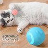 ZALBYUY Interactive Cat Ball Toy, Intelligent Cat Toys with LED Lights, Automatic Moving Rolling Ball for Indoor Cats, Cat Automatic Toy