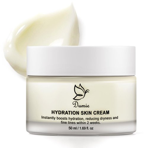 Dumie Face Cream, Face Moisturizer for Women, Moisturizer Face Cream with Anti-Aging Squalane & Hyaluronic Acid for Radiant, Hydrated Skin, 1.69 Fl Oz