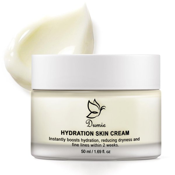Dumie Face Cream, Face Moisturizer for Women, Moisturizer Face Cream with Anti-Aging Squalane & Hyaluronic Acid for Radiant, Hydrated Skin, 1.69 Fl Oz