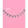 xo, Fetti Checkered Black and Iridescent Party Decorations Flag Banner - Set of 4, 32 Ft | Bachelorette Party Disco Garland, Monster Truck Birthday Party Supplies, Racecar Kids Decor