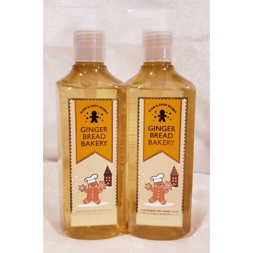 Bath and Body Works Cleansing Gel Hand Soap 8 Ounce 2-Pack (Gingerbread Bakery)