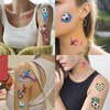 10 Sheets Soccer Temporary Tattoos for Kids, Soccer Sport Birthday Party Favors, Cute Cartoon Decoration Sticker Gifts for Girl Boys Home Activity Class Prizes Carnival Christmas Rewards (Soccer)