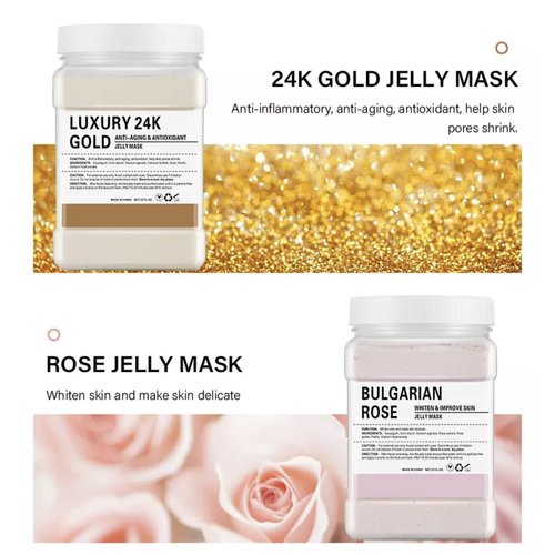 Generic Vajacial Gold Jelly Peel-Off Mask - Soothing, Smooth Skin Treatment Mask