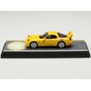 RX-7 (FD3S) RHD (Right Hand Drive) Yellow RedSuns with Keisuke Takahashi Driver Figure (Version 2) "Initial D (1995-2013) Manga 1/64 Diecast Model Car by Hobby Japan HJ645007DA