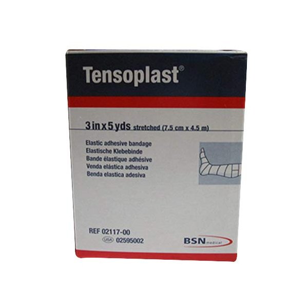 BSN Medical/Jobst 02595002 Tensoplast Elastic Adhesive Bandage, 3" Width, 5 yd. Length, White